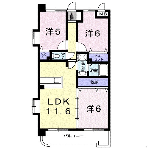 シャン、ド、フルールの間取り