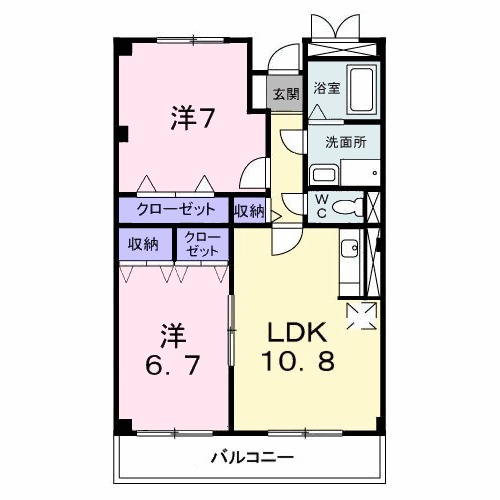 アイランド翼Bの間取り