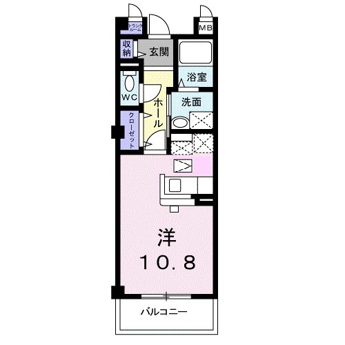 ヴェルーチェ蔵子の間取り