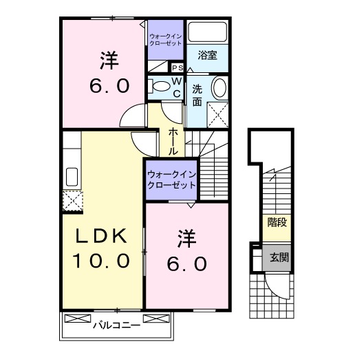 ブライト豊浦の間取り