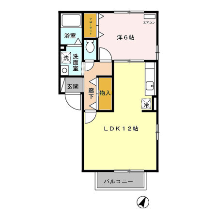 ガルデニア・Tの間取り