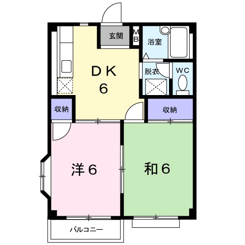 エルディム末広Cの間取り