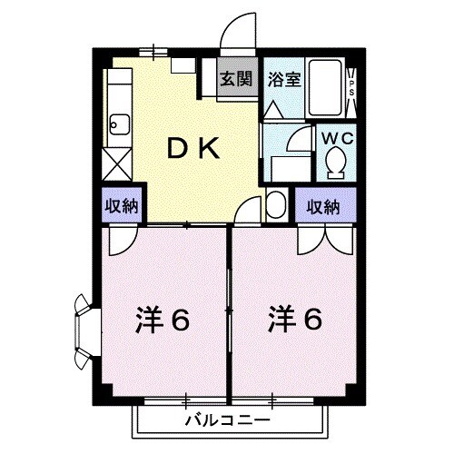 サンハイツAの間取り