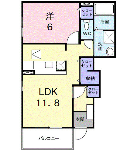コリーヌの間取り