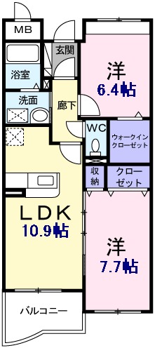 バルバロッサ上山の間取り