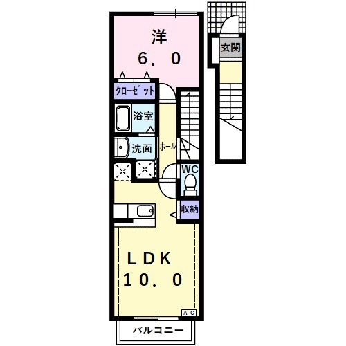 ロジュマンEの間取り
