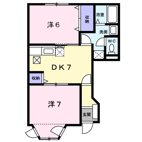 グランドールK Ⅰの間取り