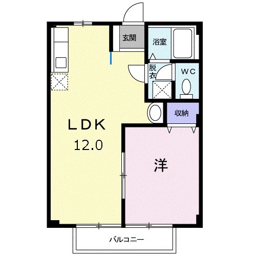 ドミールUの間取り