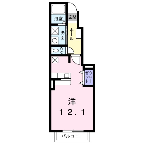 クレールの間取り