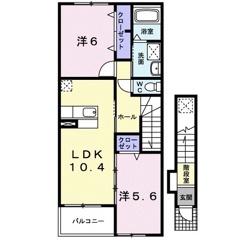 ヌーベルバーグBの間取り