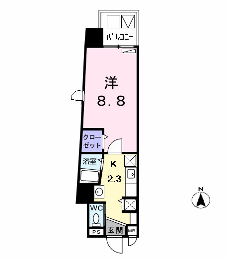 グランツ丸の内の間取り
