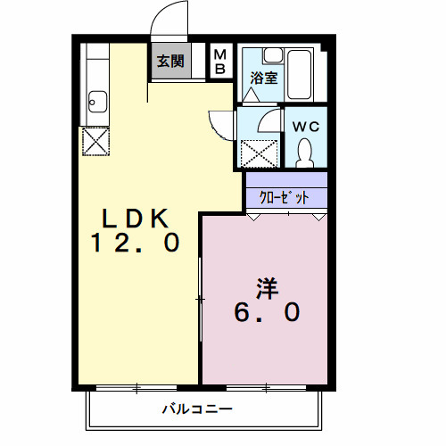 マルアンハイツNO.2の間取り