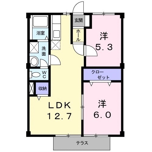 サンハイムモリックの間取り