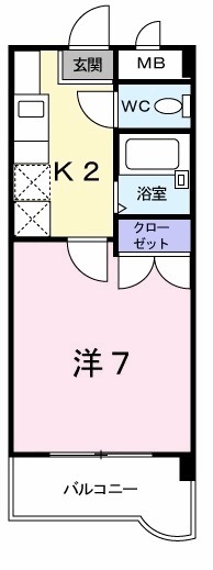 エスポワ－ル粕屋・04020号室の間取り