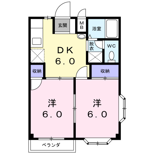 アビーロードBの間取り