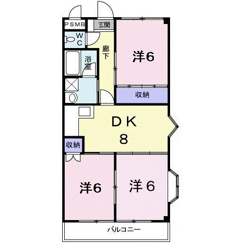 ディアコートMIHOの間取り