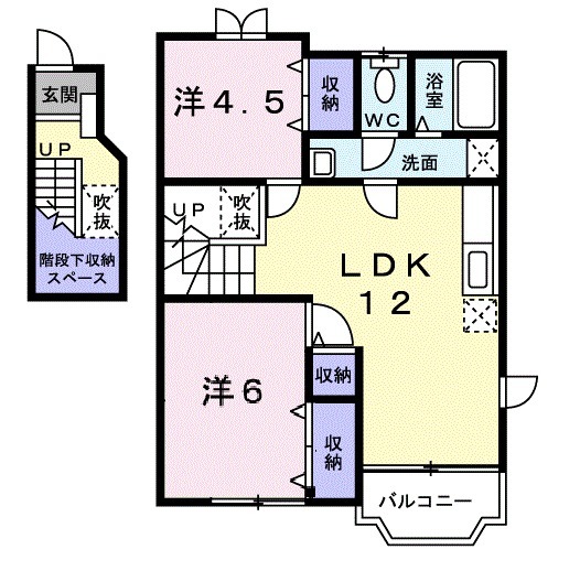 エレガントヴィラⅠの間取り