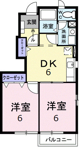 アルモニーBの間取り