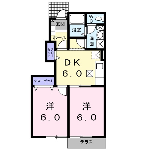 トランキル梓Aの間取り