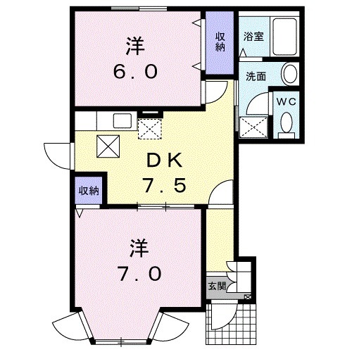 フレーズ メゾン Aの間取り