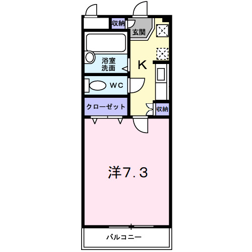 ミーティス衣笠の間取り