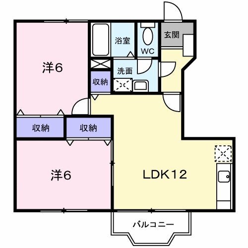 アンソレイエⅠの間取り