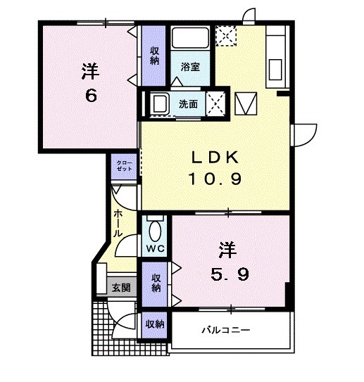 ラルジュⅡの間取り