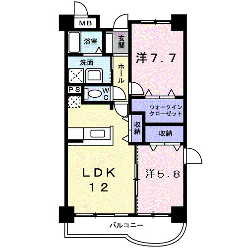 アンソレイエ アオキの間取り