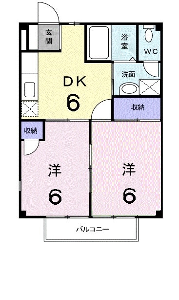 笠原ハイツⅡの間取り