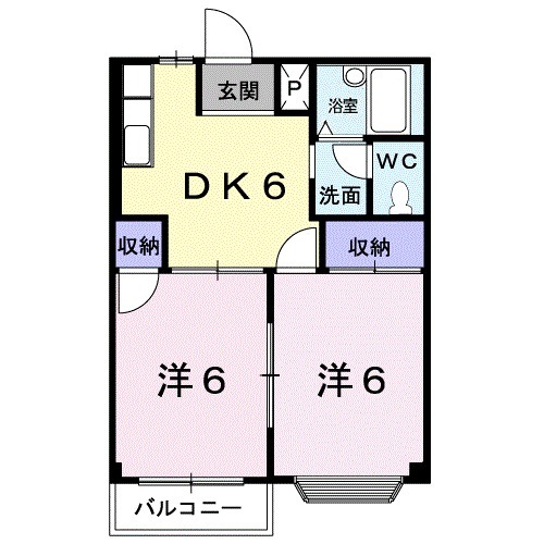 ユリカハイツ Ⅲの間取り