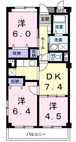 ティン・グロ-ブの間取り