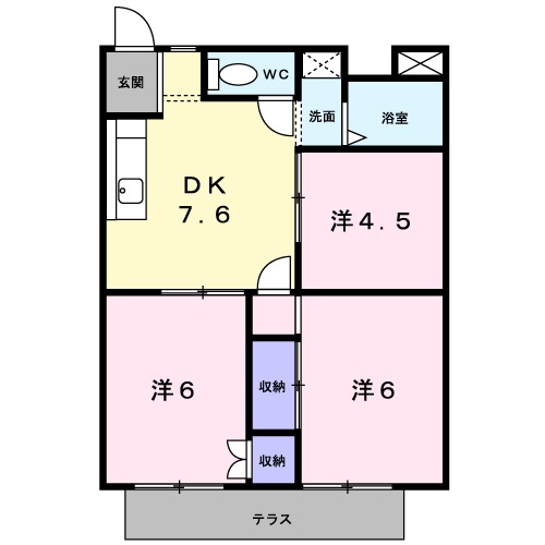 ハウジングすずかの間取り