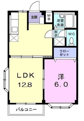 エルディム東陽Ⅱの間取り