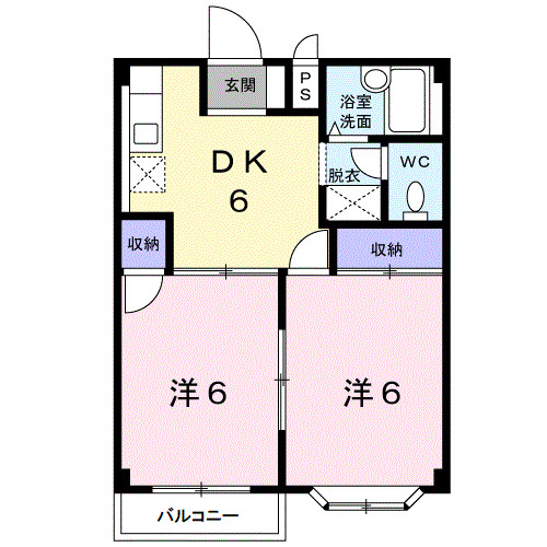 エルディム東脇の間取り