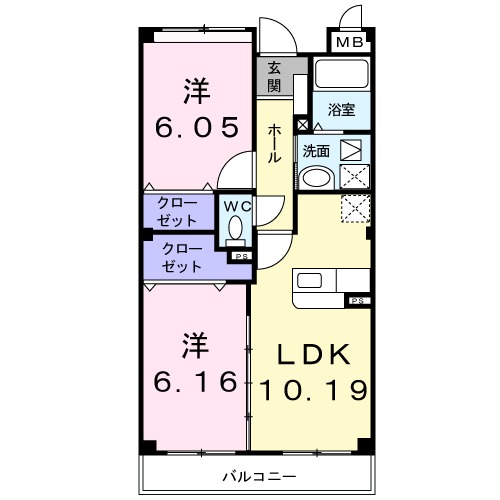 メゾン見川の間取り