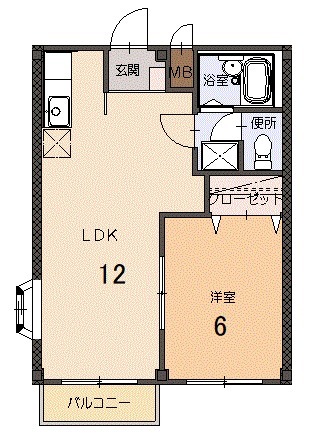 サンパルコ静香Ⅱの間取り