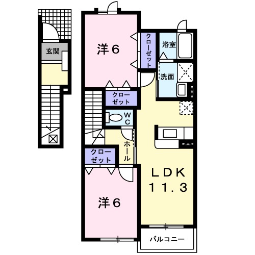 アースリバーAの間取り