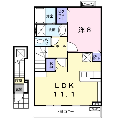 サンリット ミヤハラの間取り