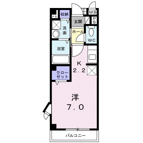 サニーメゾン1の間取り