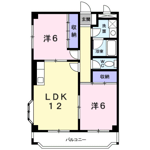 メルヴェール昆陽の間取り
