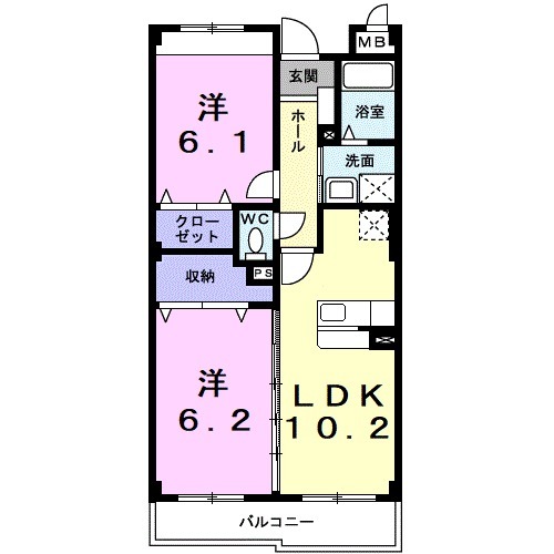 イーメゾンズ豊倉の間取り