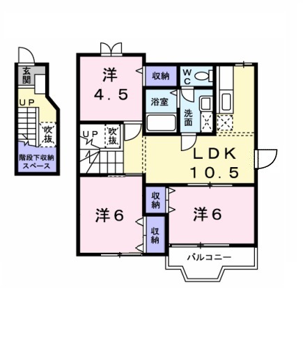 アヴニールⅠの間取り