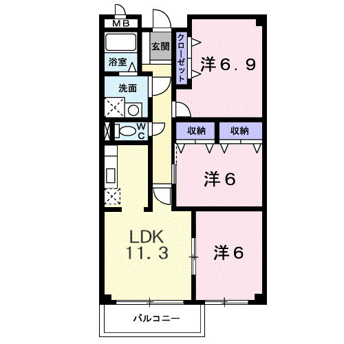ヴィオラセア 清瀬の間取り