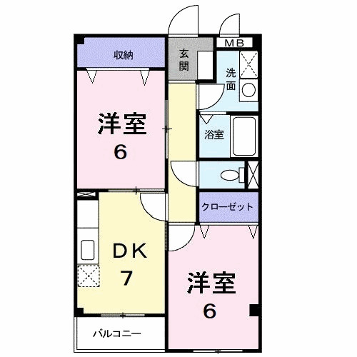 ドミール上矢部の間取り