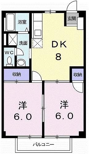 カーム植上Ⅱの間取り