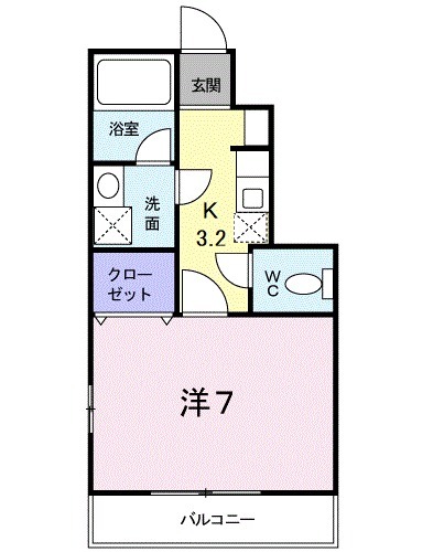 ルピナスⅠの間取り