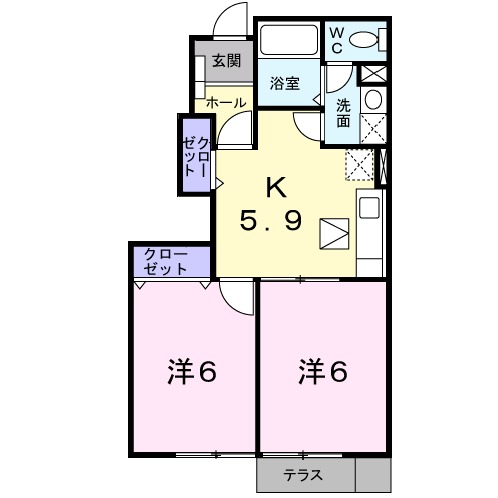 プチマルシェBの間取り