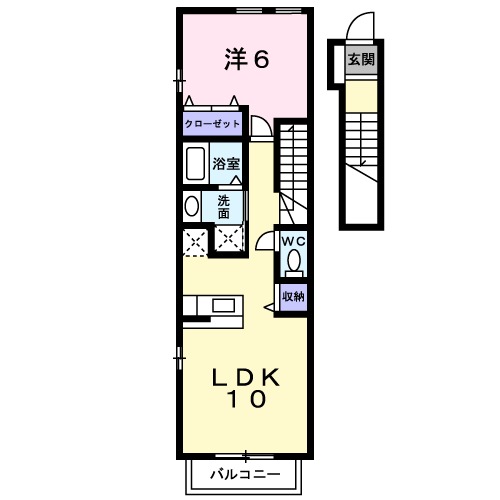 フレ－ズ　カルティエ・02040号室の間取り