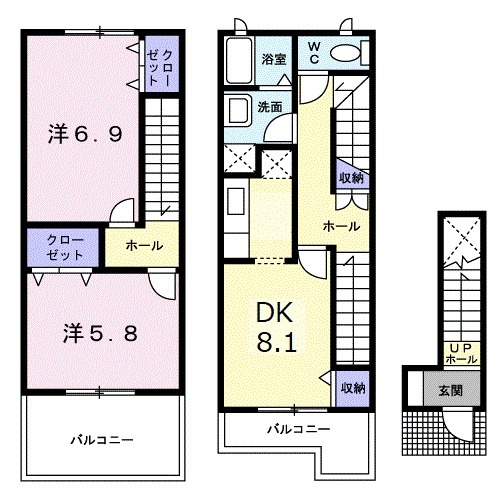 サンライズBの間取り