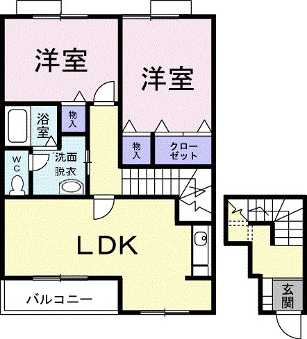 さくらヒルズの間取り